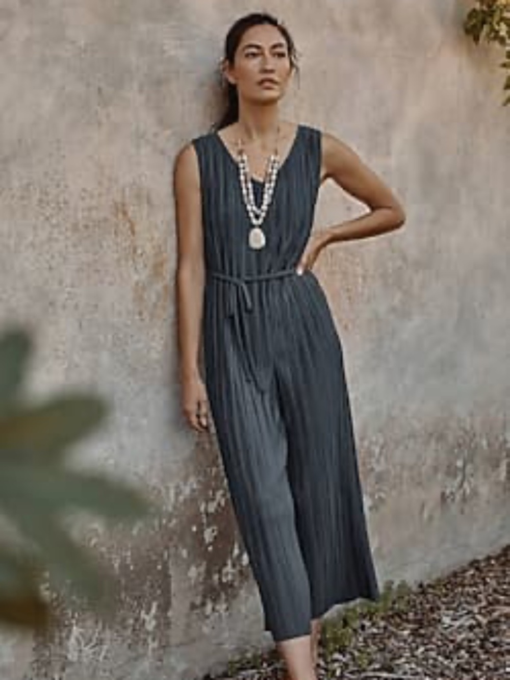 NWOT J. Jill Pure Jill Pleated Knit Jumpsuit (2X)